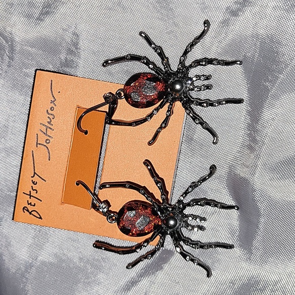 Betsey Johnson large gem spiders - Picture 3 of 6